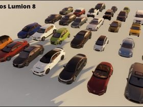 Render de 31 Carros no Lumion 8