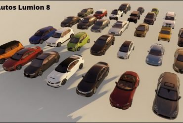Render de 31 Carros no Lumion 8