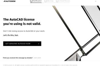 Licença do Autocad não é válida