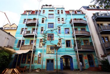 Parede do funil Kunsthofpassage - The Funnel Wall