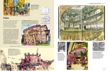 Urban Sketching - Guia completo de técnicas de desenho urbano 30 Urban Sketching Prédios