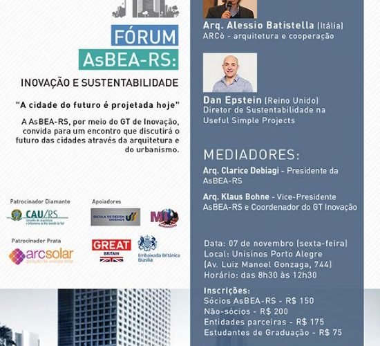 AsBEA-RS traz especialistas internacionais em sustentabilidade 27 asbea rs evento2014