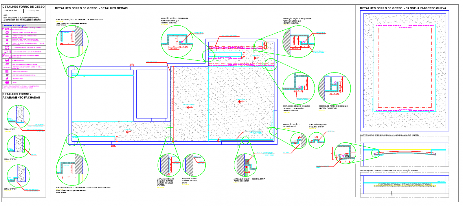 9 Detalhamentos no forro em Gesso (AutoCAD) - Download Gratuito 25 detalhamento de gesso