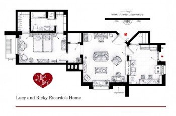 Plantas de seriados famosos da televisão 50 lucy and ricky ricardo home from i love lucy by nikneuk