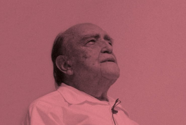 Oscar Niemeyer na Escola da Cidade 33 Oscar Niemeyer. Image © Ciro Miguel