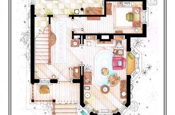 Plantas de seriados famosos da televisão 44 the house from up ground floor floorplan by nikneuk